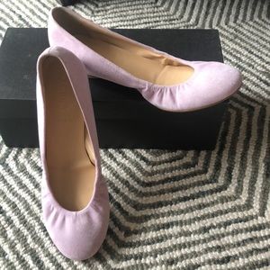 J Crew Cece Suede Ballet Flats 6.5